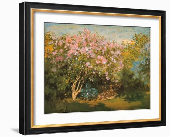 Blossoming Lilac in the Sun, c.1873-Claude Monet-Framed Art Print