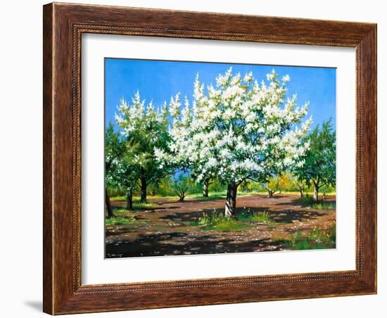 Blossoming, Spring Garden-balaikin2009-Framed Art Print