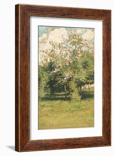 Blossoming Trees, 1882-Frederick Childe Hassam-Framed Premium Giclee Print