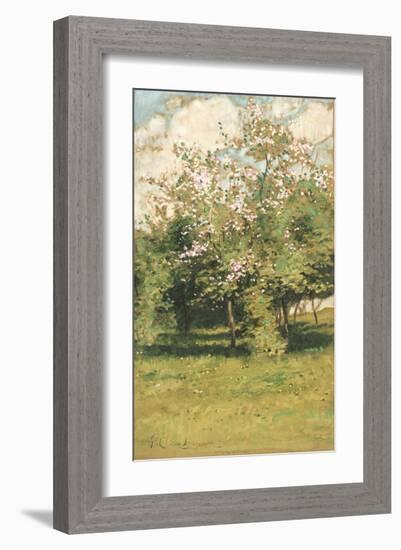 Blossoming Trees, 1882-Frederick Childe Hassam-Framed Premium Giclee Print