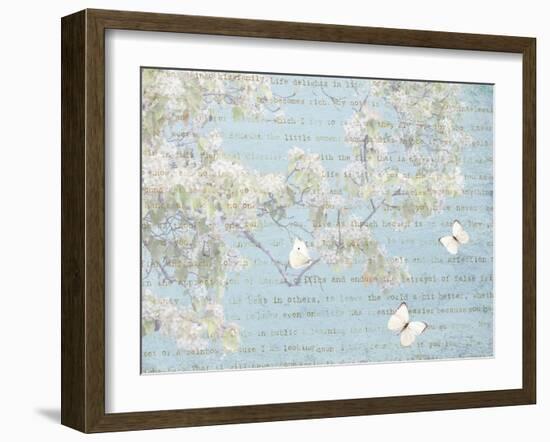 Blossoms and Butterflies I-Amy Melious-Framed Art Print