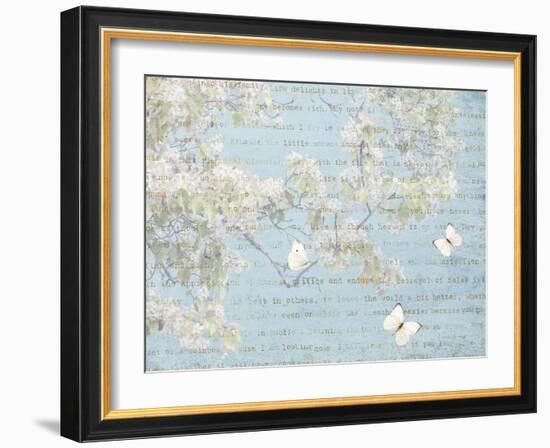 Blossoms and Butterflies I-Amy Melious-Framed Art Print