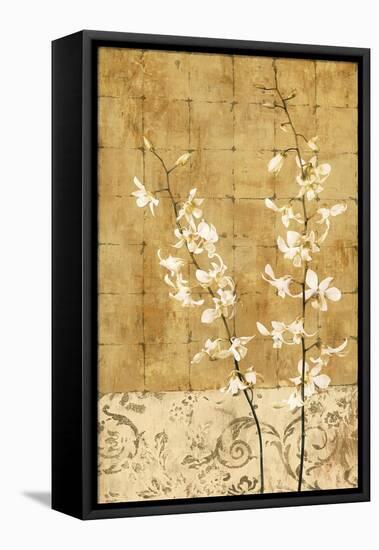 Blossoms in Gold I-Chris Donovan-Framed Stretched Canvas