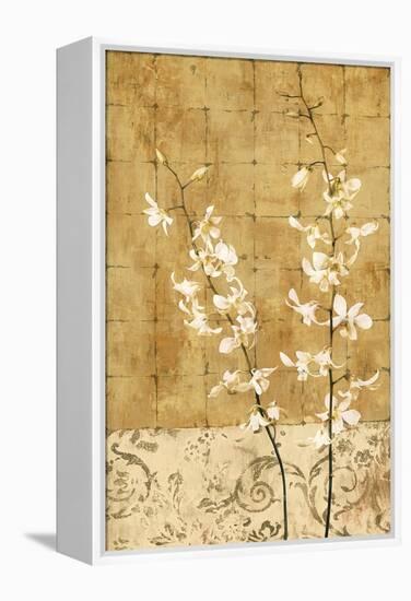 Blossoms in Gold I-Chris Donovan-Framed Stretched Canvas