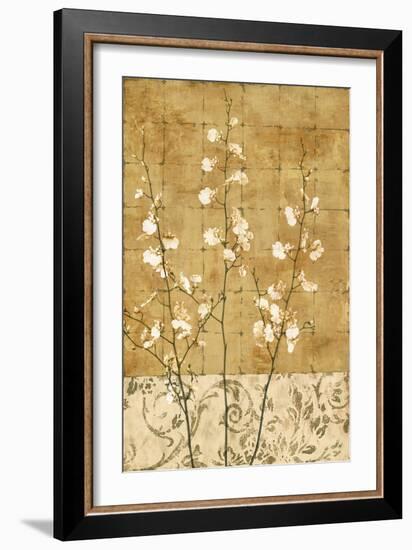 Blossoms in Gold II-Chris Donovan-Framed Art Print