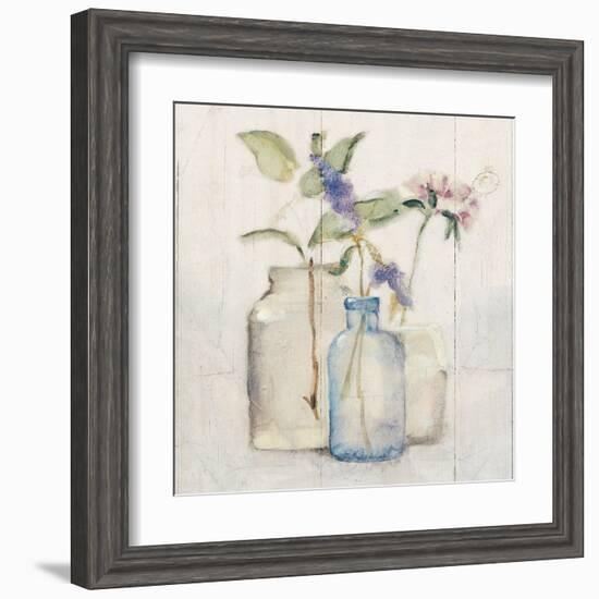 Blossoms on Birch I-Cheri Blum-Framed Art Print