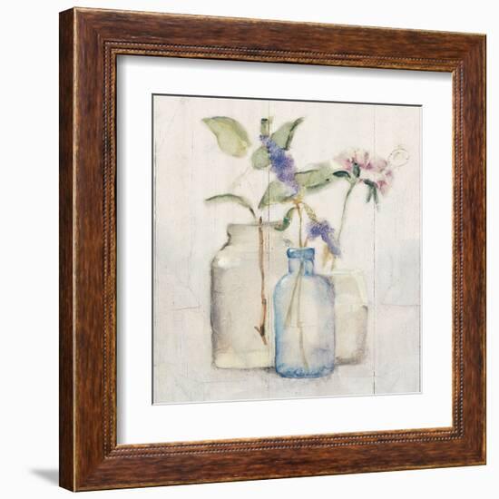 Blossoms on Birch I-Cheri Blum-Framed Art Print