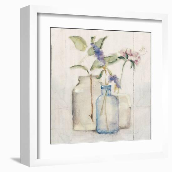 Blossoms on Birch I-Cheri Blum-Framed Art Print