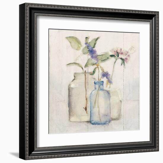 Blossoms on Birch I-Cheri Blum-Framed Art Print