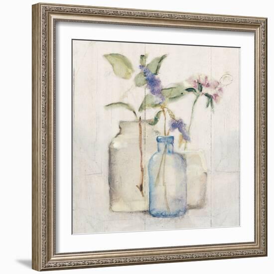 Blossoms on Birch I-Cheri Blum-Framed Art Print