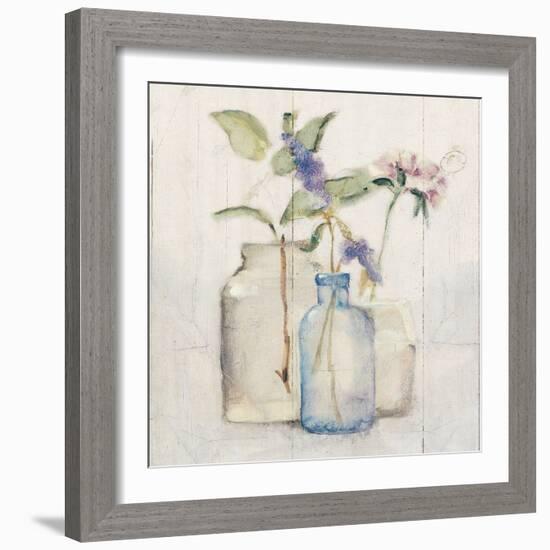 Blossoms on Birch I-Cheri Blum-Framed Art Print