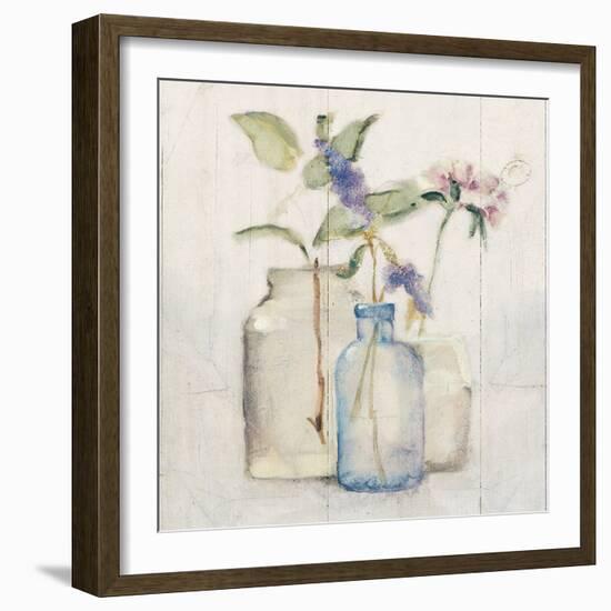 Blossoms on Birch I-Cheri Blum-Framed Art Print