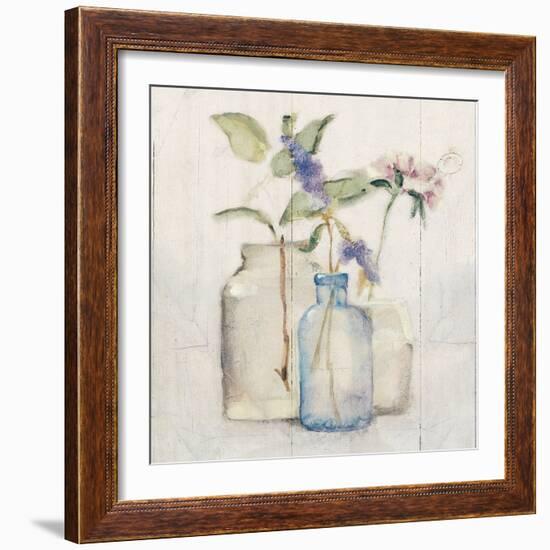 Blossoms on Birch I-Cheri Blum-Framed Art Print