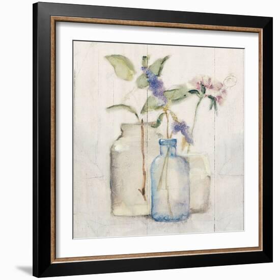 Blossoms on Birch I-Cheri Blum-Framed Art Print