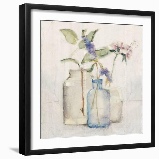 Blossoms on Birch I-Cheri Blum-Framed Art Print