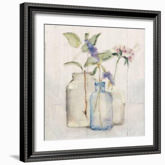 Blossoms on Birch I-Cheri Blum-Framed Art Print