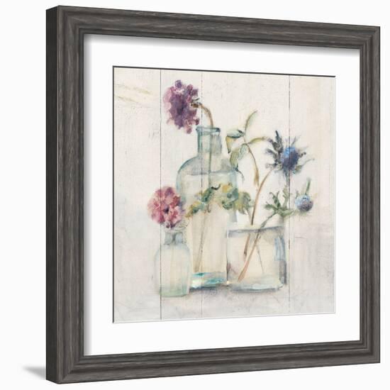 Blossoms on Birch II-Cheri Blum-Framed Art Print