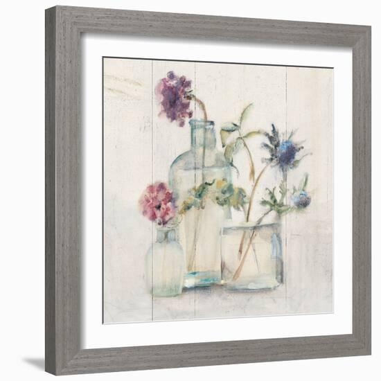 Blossoms on Birch II-Cheri Blum-Framed Art Print