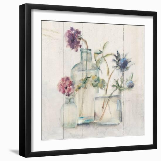 Blossoms on Birch II-Cheri Blum-Framed Art Print