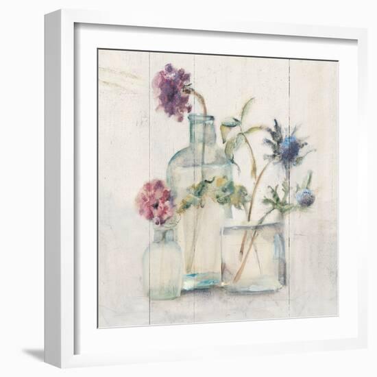 Blossoms on Birch II-Cheri Blum-Framed Art Print