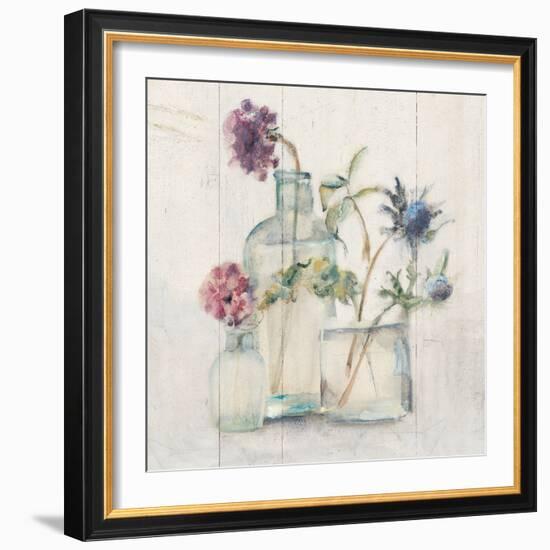 Blossoms on Birch II-Cheri Blum-Framed Art Print