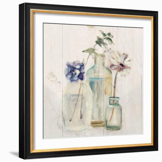 Blossoms on Birch III-Cheri Blum-Framed Art Print