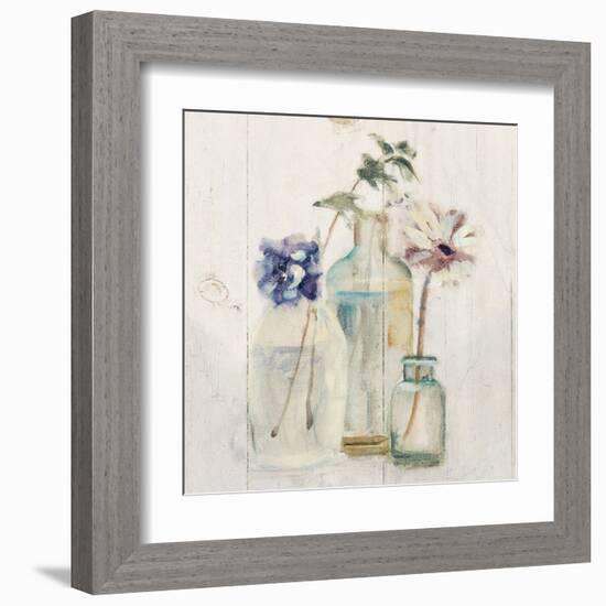 Blossoms on Birch III-Cheri Blum-Framed Art Print