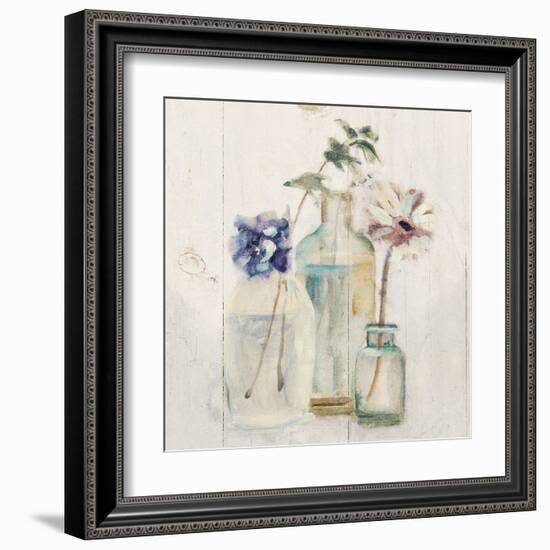 Blossoms on Birch III-Cheri Blum-Framed Art Print