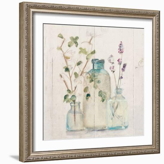 Blossoms on Birch V-Cheri Blum-Framed Art Print