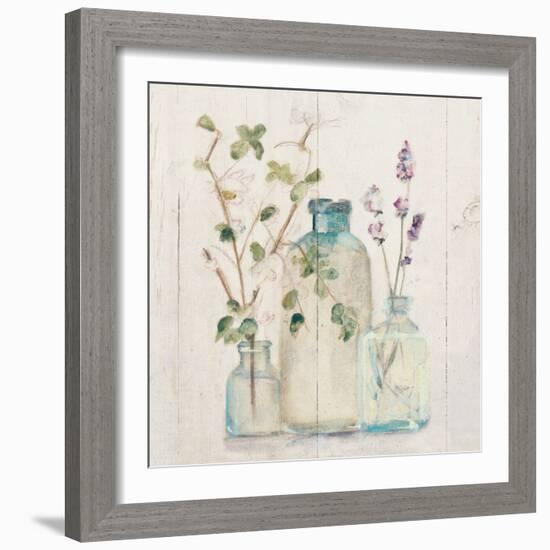 Blossoms on Birch V-Cheri Blum-Framed Art Print