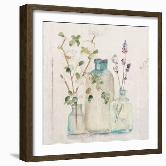 Blossoms on Birch V-Cheri Blum-Framed Art Print