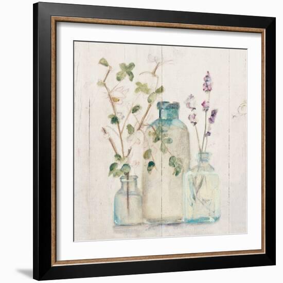 Blossoms on Birch V-Cheri Blum-Framed Art Print