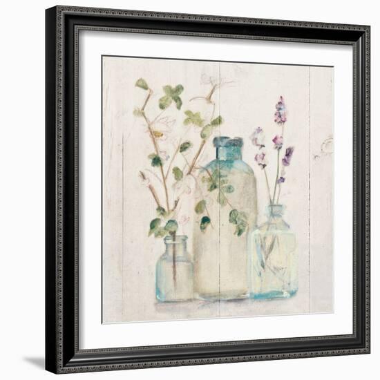 Blossoms on Birch V-Cheri Blum-Framed Art Print