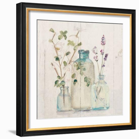 Blossoms on Birch V-Cheri Blum-Framed Art Print