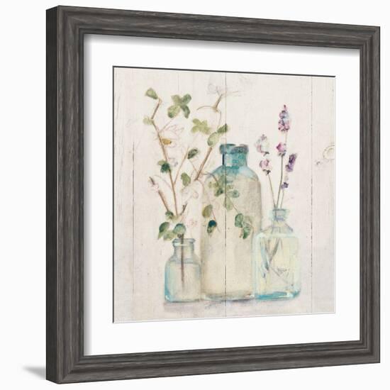 Blossoms on Birch V-Cheri Blum-Framed Art Print