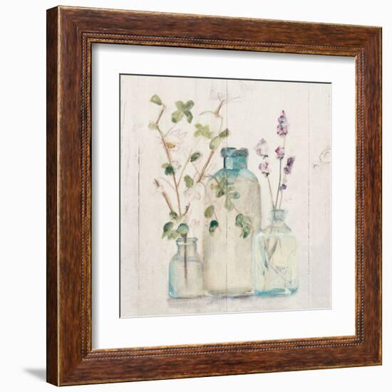 Blossoms on Birch V-Cheri Blum-Framed Art Print