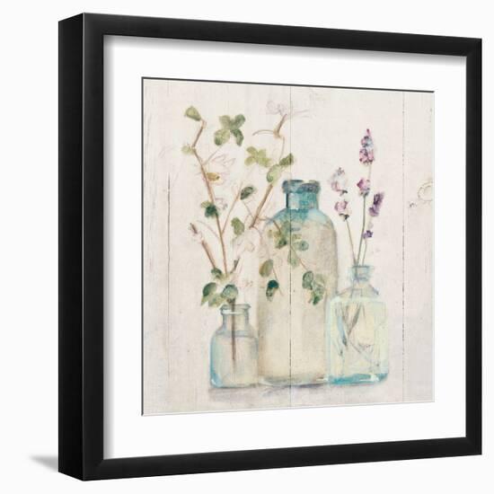 Blossoms on Birch V-Cheri Blum-Framed Art Print