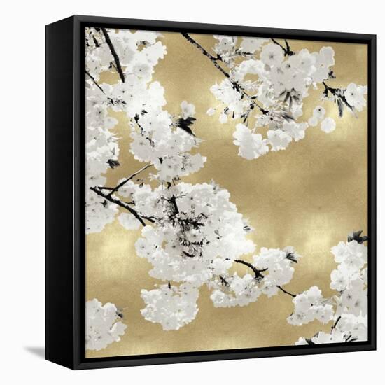 Blossoms on Gold III-Kate Bennett-Framed Stretched Canvas