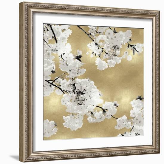 Blossoms on Gold III-Kate Bennett-Framed Art Print