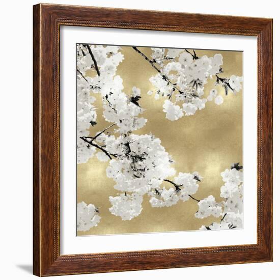 Blossoms on Gold III-Kate Bennett-Framed Art Print