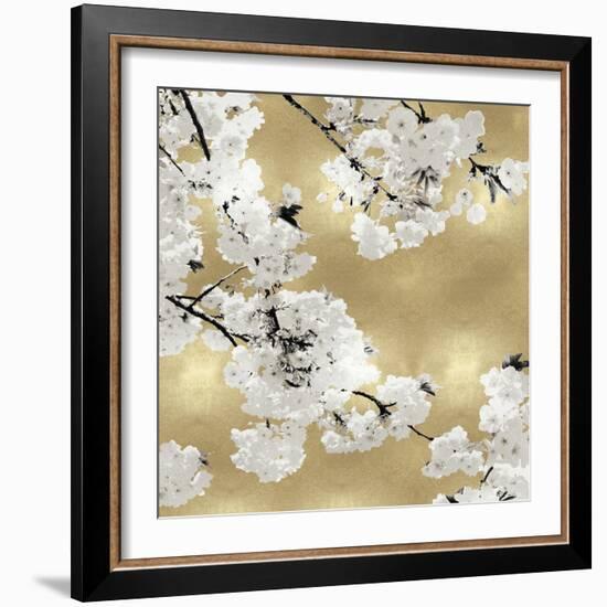 Blossoms on Gold III-Kate Bennett-Framed Art Print