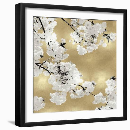 Blossoms on Gold III-Kate Bennett-Framed Art Print