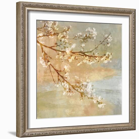 Blossoms OnThe Pond I-John Seba-Framed Art Print