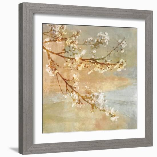 Blossoms OnThe Pond I-John Seba-Framed Art Print