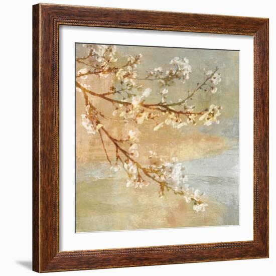 Blossoms OnThe Pond I-John Seba-Framed Art Print