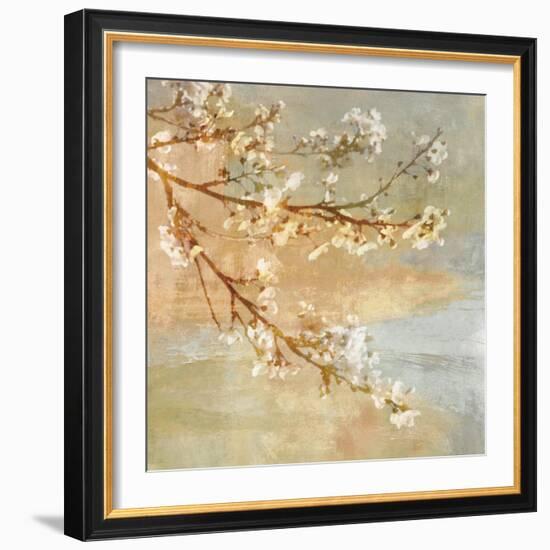 Blossoms OnThe Pond I-John Seba-Framed Art Print