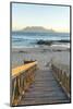 Bloubergstrand Beach with Table Mountain in Background. Cape Town, Western Cape, South Africa-Peter Adams-Mounted Photographic Print
