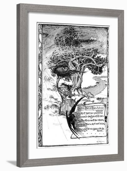 Blow, Blow, Thou Winter Wind, 1895-Giraldo Eduardo Lobo de Moura-Framed Giclee Print