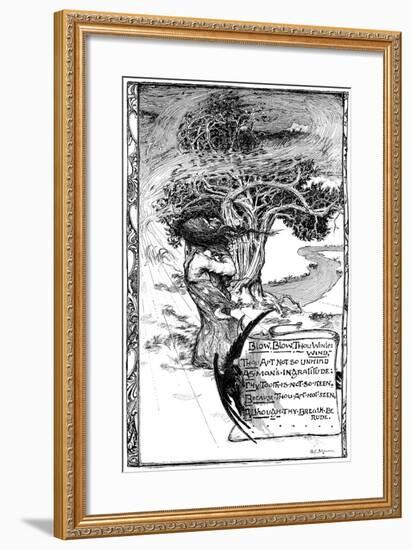 Blow, Blow, Thou Winter Wind, 1895-Giraldo Eduardo Lobo de Moura-Framed Giclee Print