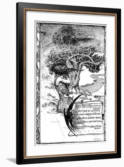 Blow, Blow, Thou Winter Wind, 1895-Giraldo Eduardo Lobo de Moura-Framed Giclee Print